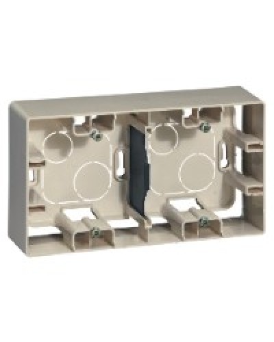 Коробка накладного монтажа 2 поста слоновая кость Etika Legrand 672540 в Абакане Распределительные коробки Pintop.ru
