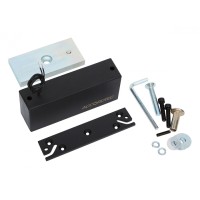 Электромагнитный влагозащищенный замок AccordTec ML-300П с планкой, цвет черный