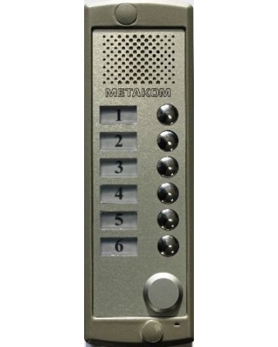 Блок вызова домофона Метаком MK6-K-RF в Абакане Блоки вызова многоабонентные Pintop.ru