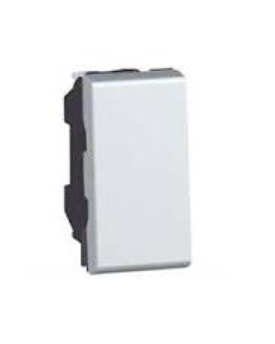 Переключатель на 2 направления Mosaic 1 модуль 10 AX алюминий Legrand 079201 в Абакане Аксессуары для кабель-канала Pintop.ru