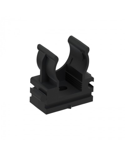 CFQ16 Держатель (клипса) для труб, для монтажного пистолета D16мм, цвет чёрный (10шт) Экопласт (41516-10BL) в Абакане Держатели, клипсы, скобы Pintop.ru