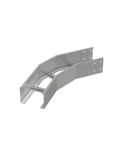 Угол лестничный горизонтальный 45 гр. 150х600х1,5 мм HD85 N КМ-профиль (LGL45-150-600-1.5 HD85 N) в Абакане Аксессуары для лотков Pintop.ru