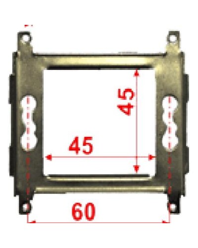 Суппорт металлический 45х45 для Mosaic LANMASTER LAN-MF45x45 в Абакане Аксессуары для кабель-канала Pintop.ru