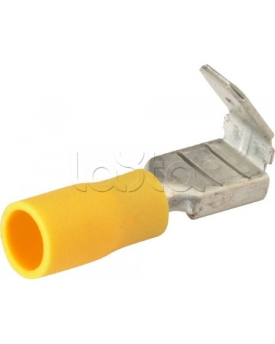 Клемма плоская изолированная 4-6 мм² (КПИ гнездо+штекер - 7.4мм+6.3мм) (100шт/уп) REXANT 08-0452 в Абакане Клеммные колодки Pintop.ru