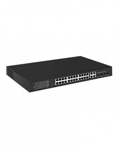 PoE коммутатор Fast Ethernet на 24 x RJ45 портов + 4 x GE Combo uplink порта NST NS-SW-24F4G-P в Абакане Коммутаторы Pintop.ru