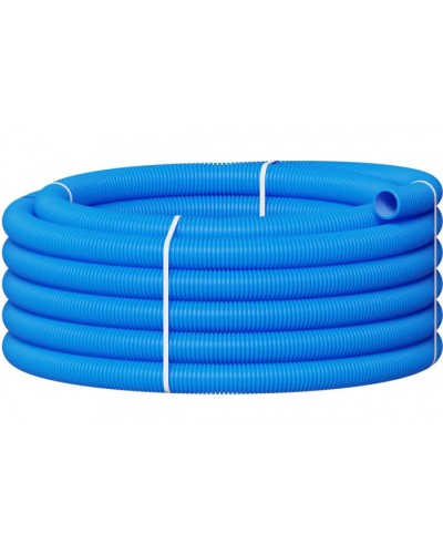 Вентиляционная труба гибкая двустенная для воздуховода (ПНД) D90мм цвет голубой(1шт=50м) Экопласт 803090TR-1 в Абакане Гладкая труба Pintop.ru