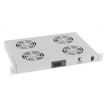 Панель вентиляционная с 4 вентиляторами с цифровым термодатчиком Cabeus JG03t