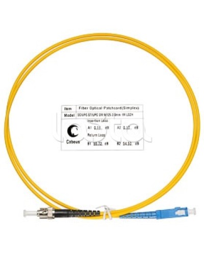 Патч-корд волоконно-оптический SM 9/125 simplex SC-ST LSZH (1 м) Cabeus FOP(s)-9-SC-ST-1m в Абакане Патч-корды оптические Pintop.ru