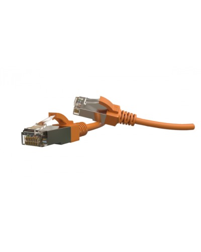 Патч-корд S/FTP Hyperline (PC-LPT-SFTP-RJ45-RJ45-C6-5M-LSZH-OR) в Абакане Патчкорды (медные) Pintop.ru