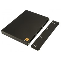 Бокс оптический 19 Hyperline FO-19V-1U-3xSLT-W130H30-24UN-BK