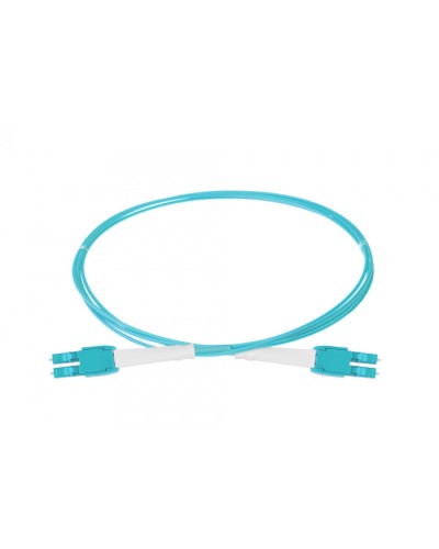 Оптический шнур HD, OM3, 2×50/125, дуплекс LC - дуплекс LC, UNIBOOT PUSH-PULL, 1 м Eurolan (41B-30-LC-LC-01) в Абакане Патч-корды и пигтейлы Pintop.ru
