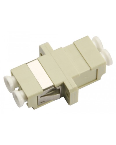Соединитель проходной LC-LC duplex, MM(для многомодового кабеля) Cabeus DLC-DLC-MM в Абакане Проходные адаптеры и розетки оптические Pintop.ru