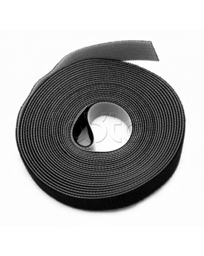Лента липучка в рулоне, ширина 25 мм Hyperline WASNR-5x25-BK в Абакане Стяжки-хомуты Pintop.ru