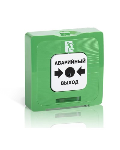 Элемент дистанционного управления Рубеж ИР 513-10 исп.1 Аварийный выход (зеленый) в Абакане Извещатели охранные Pintop.ru