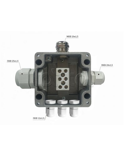 Металлическая коробка соединительная Магнито-контакт МКС 2ВК «МОРОЗ» с датчиком вскрытия корпуса (тампером), IP66/IP68 в Абакане Распределительные коробки Pintop.ru