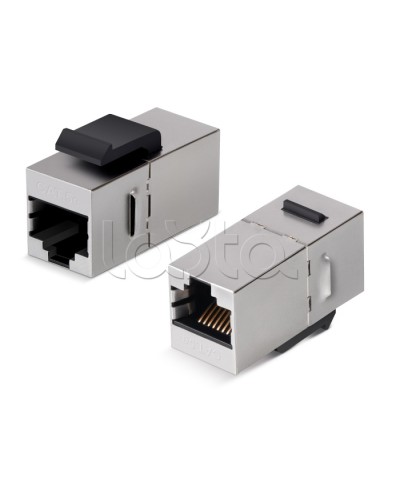 Адаптер проходной Cabeus CA-KJ-8p8c-C5e-SH в Абакане Проходные адаптеры RJ-45 и разветвители Pintop.ru