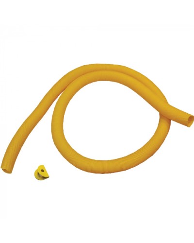 Гофротруба 80 мм для кабельного спуска, с разрезом, 3 метра, желтая LANMASTER (LAN-OT-TUBE-80) в Абакане Аксессуары для лотков Pintop.ru
