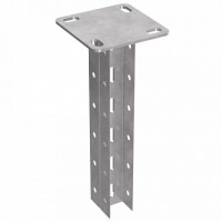 Стойка двойная потолочная 45х30х400 пятка 120х120 Промрукав (PR08.5147)