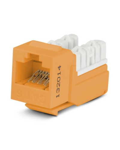 Вставка Hyperline (KJNE-8P8C-C6-90-OR) в Абакане Коннекторы Pintop.ru