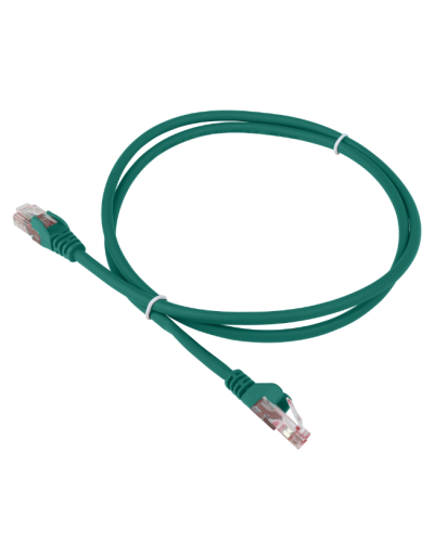 Патч-корд LSZH FTP кат.6A, 10 м, зеленый LANMASTER LAN-PC45/S6A-10-GN в Абакане Патч-корды и пигтейлы Pintop.ru