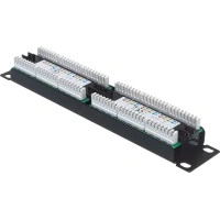 Панель коммутационная 10", 1U, 12 портов UTP, RJ-45, CAT 5e REXANT 04-0025